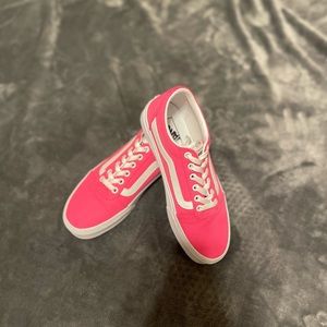 Size 8 hot pink vans brand new